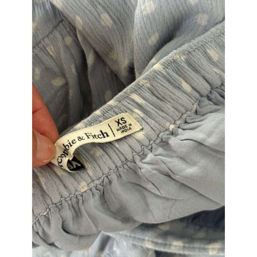 Abercrombie Blue Tiered Maxi Skirt with White Dot - XS - Picture 7 of 8